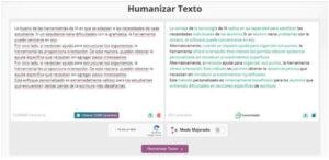 humanizar texto herramientas de inteligencia artificial